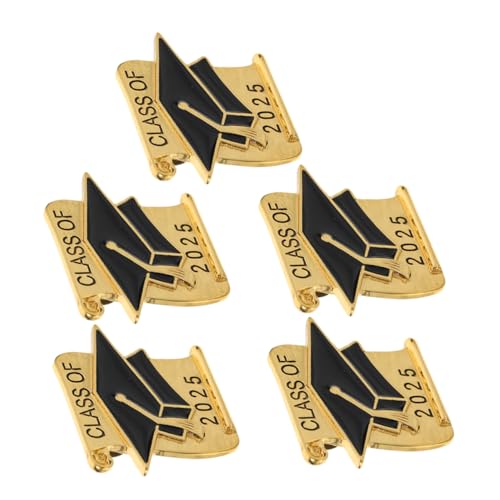 LOPUNER 5 Stück Teiliges Abschlussmütze Anstecknadeln aus Dekorative Broschen für Graduierungssaison für Absolventen und Freunde Verarbeitung und Langlebig von LOPUNER