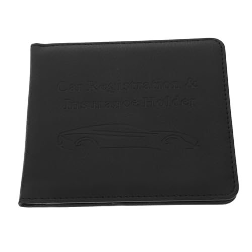 LOPUNER Fahrzeugdokumentenhalter aus Kunstleder Multifunktionale Schutzhülle für Zulassungsbescheinigung und Versicherungskarten Praktischer Kartenhalter für Auto Dokumente von LOPUNER