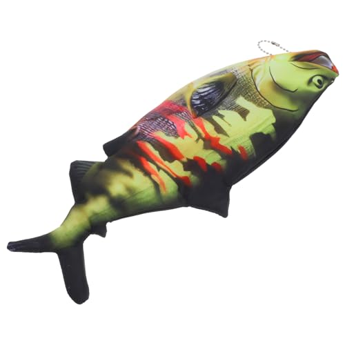 LOPUNER Fischförmiger Stiftetui mit Reißverschluss Kreatives Realistisches Federmäppchen für Stifte Make Up und Schulbedarf Große Kapazität für Schreibwaren und Accessoires von LOPUNER