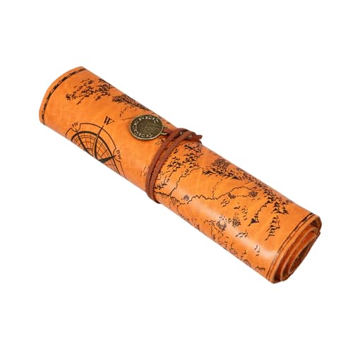 LOPUNER Roll Canvas Leder Federmäppchen Süßer Schreibwarenhalter Farbiger Organizer Federmäppchen Retro Federmäppchen Kleine Federmäppchen Aufbewahrungstasche LOPUNER Roll Canvas Leder Federmäppchen Süßer Schreibwarenhalter Farbiger Organizer Federmäppchen Retro Federmäppchen Kleine Federmäppchen Aufbewahrungstasche von LOPUNER