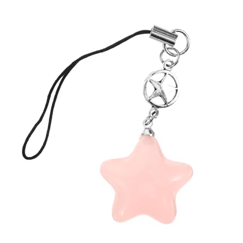 LOPUNER Süßer Stern Schlüsselanhänger Kunststoff Kreatives Diy Handyanhänger Zack Stern für Schlüssel Handytaschen Robustes Leichtes Design Besondere Anlässe von LOPUNER