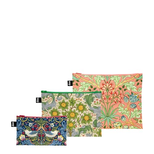 William Morris Recycled Zip Pockets von LOQI