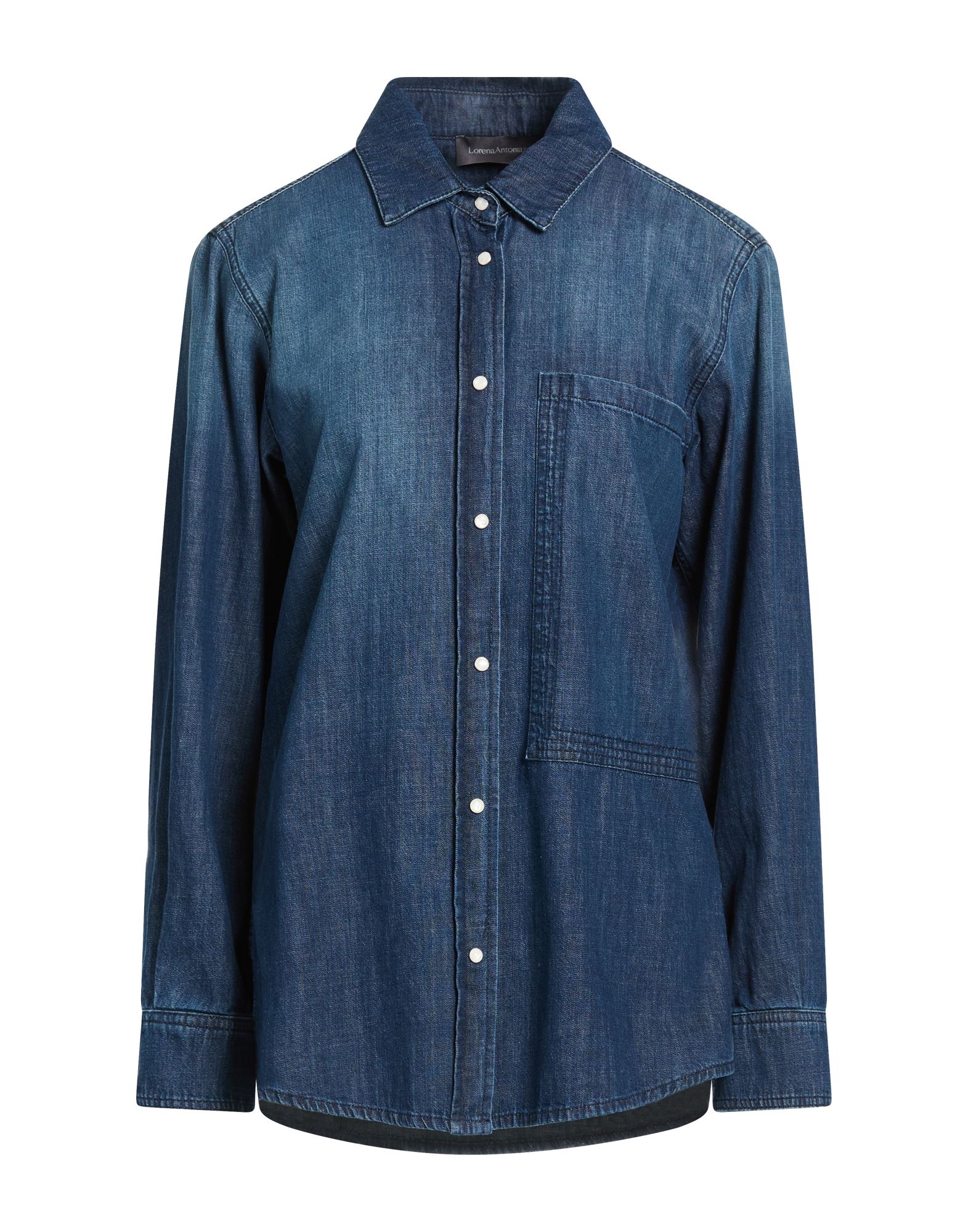LORENA ANTONIAZZI Jeanshemd Damen Blau von LORENA ANTONIAZZI
