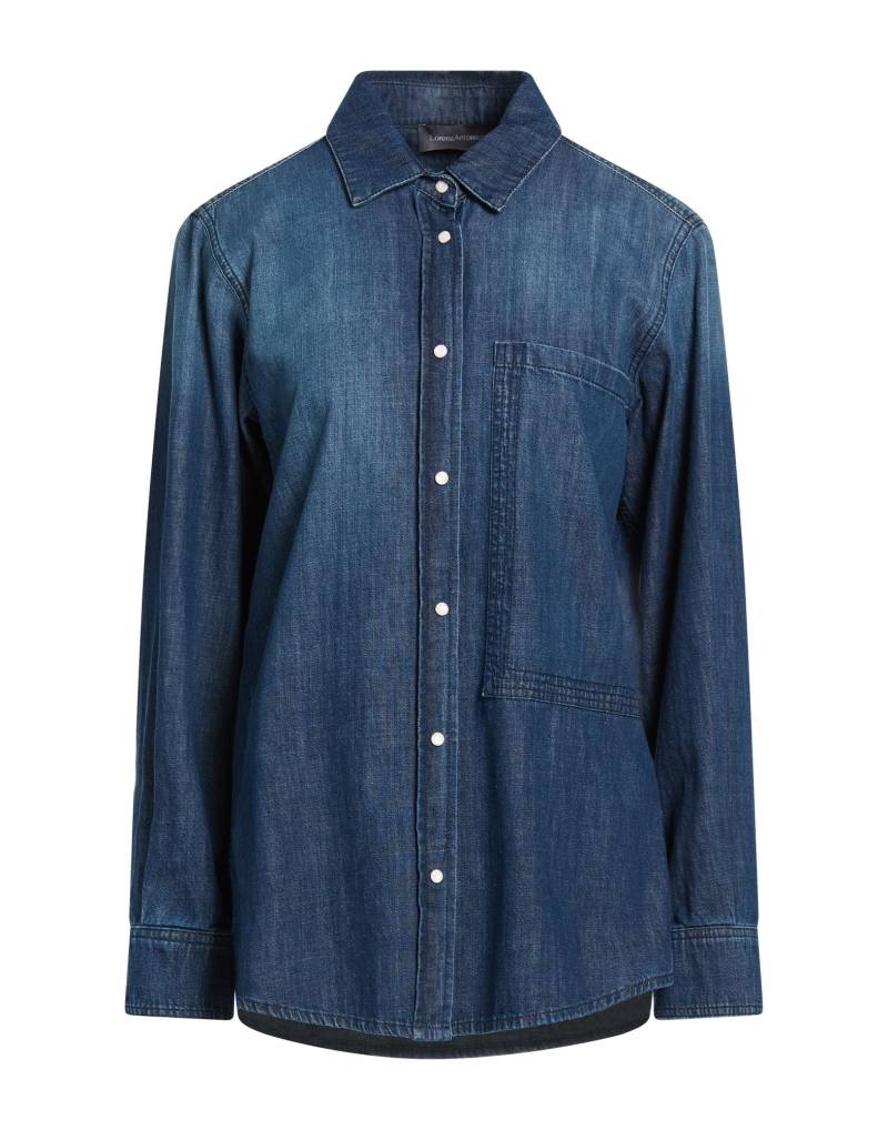 LORENA ANTONIAZZI Jeanshemd Damen Blau von LORENA ANTONIAZZI