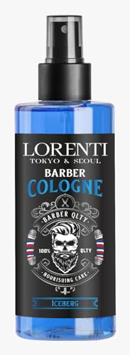 LORENTI TOKYO & SEOUL Barber Cologne 150ml ICEBERG | After Shave Spray für Männer | Herren Rasur Duftwasser - Barber Eau de Cologne mit praktischen Pump-Spender | Erfrischend & Pflegend - EDC von Lorenti