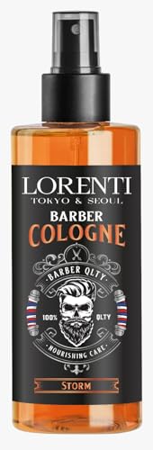 LORENTI TOKYO & SEOUL Barber Cologne 150ml STORM| After Shave Spray für Männer | Herren Rasur Duftwasser - Barber Eau de Cologne mit praktischen Pump-Spender | Erfrischend & Pflegend - EDC von Lorenti