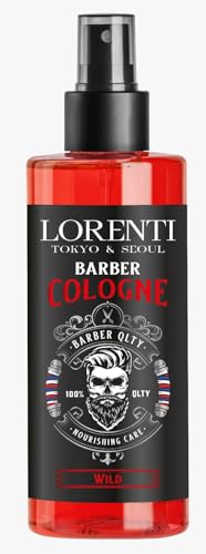 LORENTI TOKYO & SEOUL Barber Cologne 150ml WILD | After Shave Spray für Männer | Herren Rasur Duftwasser - Barber Eau de Cologne mit praktischen Pump-Spender | Erfrischend & Pflegend - EDC von Lorenti