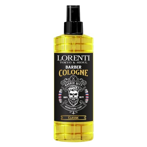 LORENTI TOKYO & SEOUL Barber Cologne 400ml CLASSIC | After Shave Spray für Männer | Herren Rasur Duftwasser - Barber Eau de Cologne mit praktischen Pump-Spender | Erfrischend & Pflegend - EDC von Lorenti