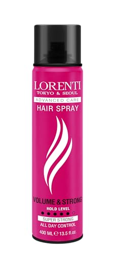 LORENTI TOKYO & SEOUL Barber Hair Spray Super Strong 400ml | Haarspray Herren | Volumen Spray mit Starkem Halt | natürliches Finish ohne Verkleben | bis zu 24 h Halt | Friseur Haarstyling von Lorenti