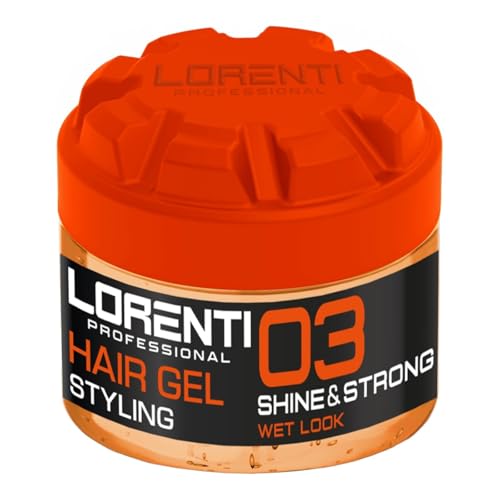 LORENTI TOKYO & SEOUL Barber Styling Gel 03 - Shine & Strong Wet Look 300ml - Haargel für Herren - Starker Halt - Kein Verkleben - Ohne Rückstände - Alkoholfrei von LORENTI TOKYO & SEOUL