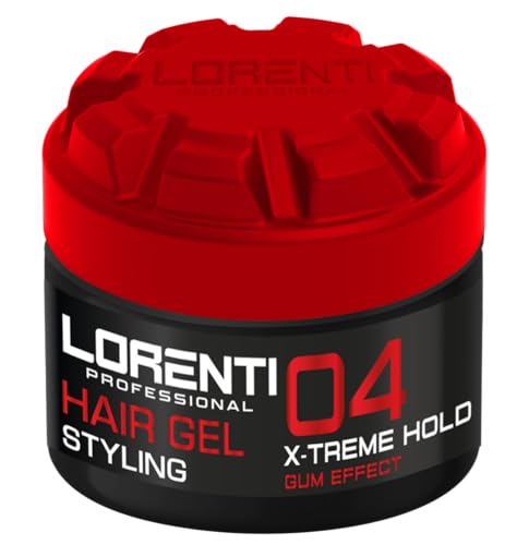 LORENTI TOKYO & SEOUL Barber Styling Gel 04 X-Treme Gum Effect Hold 300ml - Haargel für Herren - Starker Halt - Kein Verkleben - Ohne Rückstände - Alkoholfrei - Wet Look von Lorenti