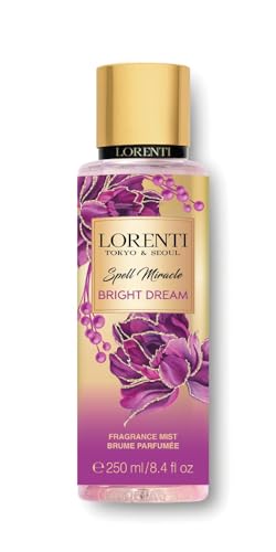 LORENTI TOKYO & SEOUL Body Mist Spray 250 ml Bright Dream | Parfümiertes Duftspray - Körper- und Haarspray für Damen | Body Splash | Body Mist | Fragrance Mist Brume Parfumee von Lorenti