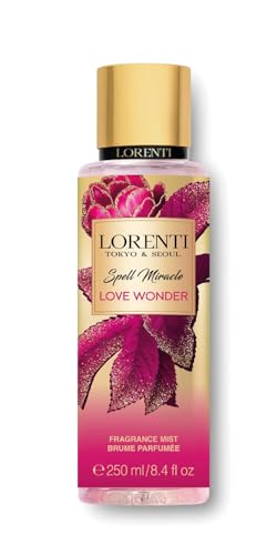 LORENTI TOKYO & SEOUL Body Mist Spray 250 ml Love Wonder | Parfümiertes Duftspray für Körper und Haar | Fragrance Mist Brume Parfumee für Damen von Lorenti