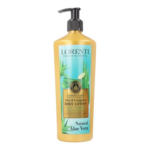 LORENTI TOKYO & SEOUL Damen Aloe Vera & Cucumber Body Lotion 400ml | Körpercreme mit Tiefenpflege | Körperlotion | Feuchtigkeitslotion | Körperpflege Frauen von LORENTI TOKYO & SEOUL