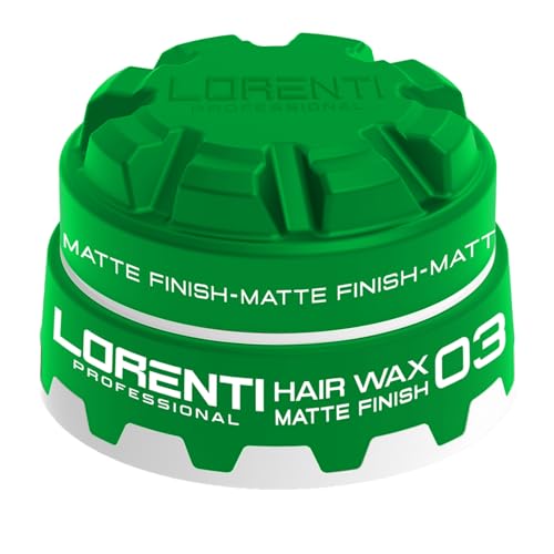 LORENTI TOKYO & SEOUL Haarstylingwachs Matt 03 Grün 150ml | Hair Styling Wax | Matte Finish Haarwachs | Haar-Wax für Haare & Bart | Matte Hair Wax | natürlicher Hair-Look ohne fettigen Glanz von LORENTI TOKYO & SEOUL