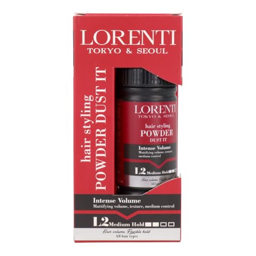 LORENTI TOKYO & SEOUL Powder Wax L2 Mittlerer Halt 20gr | Haarstyling und Volumenpuderwachs mit Matteffekt für Damen und Herren | Hair Styling Texturising Powder | Styling Powder | Texture Powder von LORENTI TOKYO & SEOUL