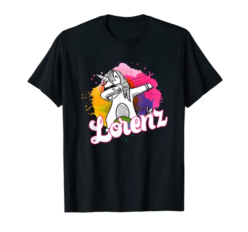 LORENZ - Schöner Jungen Name mit coolem Einhorn T-Shirt LORENZ - Schöner Jungen Name mit coolem Einhorn T-Shirt von LORENZ Sohn Enkel Geburtstag Geschenkideen