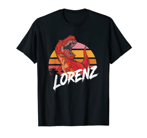 LORENZ - Schöner Jungen Name mit coolem TREX Dino T-Shirt LORENZ - Schöner Jungen Name mit coolem TREX Dino T-Shirt von LORENZ Sohn Enkel TREX Geburtstag Geschenkideen