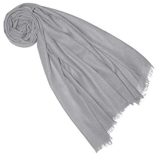 Lorenzo Cana Damen Pashmina Schal Schaltuch 100% Kaschmir Kaschmirschal Kaschmirtuch Kaschmirpashmina Grau 7835777 von Lorenzo Cana