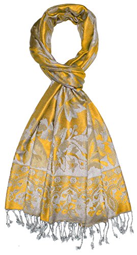 Lorenzo Cana Marken Schal Schaltuch Herrenschal aus Naturfaser, opulentes Muster in harmonischen Farben mit Fransen 70 x 200 cm - 7844411 von Lorenzo Cana
