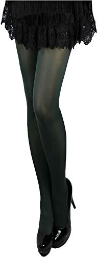 LORES 60 den Strumpfhose Damen weich matt 30 Farben S-XL blickdicht T-Band (M, dunkelgrün-bottiglia) von LORES