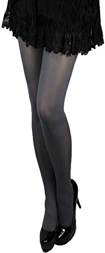 LORES 60 den Strumpfhose Damen weich matt 30 Farben S-XL blickdicht T-Band (XL, grau-cenere) von LORES