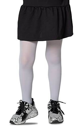 LORES Ballett Strumpfhose Mädchen, Ballettstrumpfhose Mädchen, Strumpfhose Kinder, Halb Blickdicht, Dehnbar, Bequem, Ideal für Schulkleidung, Perfekt für Ihre Tochter, Grigio Chiaro Größe 98/104 von LORES