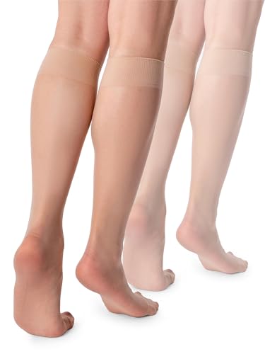 LORES Basic Damen Kniestrümpfe 15 DEN High Pop Matt Halbtransparente Strumpfhose 2 Paar Natalie, Cipria LORES Basic Damen Kniestrümpfe 15 DEN High Pop Matt Halbtransparente Strumpfhose 2 Paar Natalie, Cipria von LORES