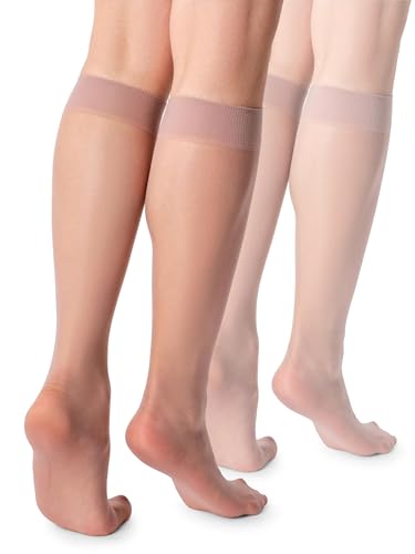 LORES Basic Damen Kniestrümpfe 15 DEN High Pop Matt Halbtransparente Strumpfhose 2 Paar Natalie, Noiset LORES Basic Damen Kniestrümpfe 15 DEN High Pop Matt Halbtransparente Strumpfhose 2 Paar Natalie, Noiset von LORES
