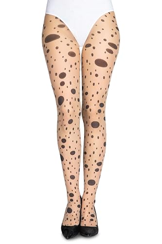 LORES Beige dünne Strumpfhose, matt, halbtransparent, Damenstrumpfhose mit Muster, für Büro, Schule, Rauten, sexy gemustertes Outfit Multi Natural 3/4 LORES Beige dünne Strumpfhose, matt, halbtransparent, Damenstrumpfhose mit Muster, für Büro, Schule, Rauten, sexy gemustertes Outfit Multi Natural 3/4 von LORES
