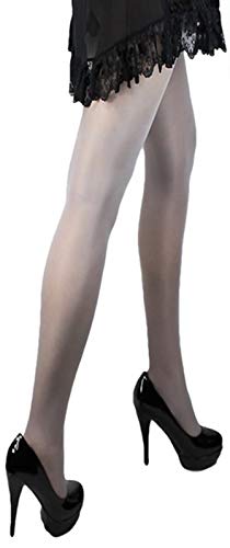 LORES Damen weiche Strumpfhose 30 den matt viele Farben S-XL blickdicht T-Band (S, hellgrau-grigio) von LORES