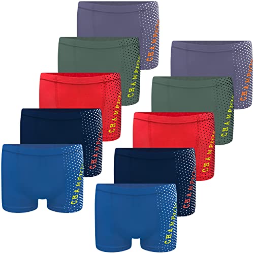 LOREZA ® 10 Pack Jungen Boxershorts aus Baumwolle Unterhosen (164-170 (14-15 Jahre), Modell 2207) von LOREZA