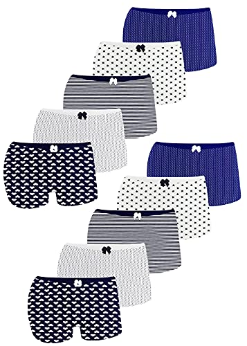 LOREZA ® 10er Set Mädchen Pantys Hipster Baumwolle (116-122, K-0010-10er Set) von LOREZA