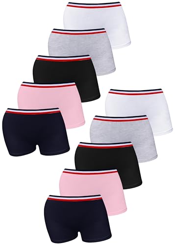 LOREZA ® 10er Set Mädchen Pantys Hipster Baumwolle (128-134, Modell 14-10er Set) von LOREZA