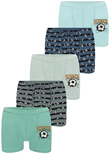 LOREZA ® 5 Jungen Boxershorts aus Baumwolle Unterhosen (104-110 (4-5Jahre), Modell 6) von LOREZA