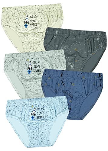 LOREZA ® 5 Jungen Slips aus Baumwolle Unterhosen (116-128 (6-7Jahre), Modell 1) von LOREZA
