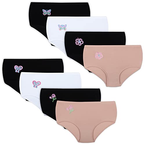 LOREZA ® 8 Damen Taillenslips aus Baumwolle Unterhosen (40/42-2XL, 8er Set Mix) von LOREZA