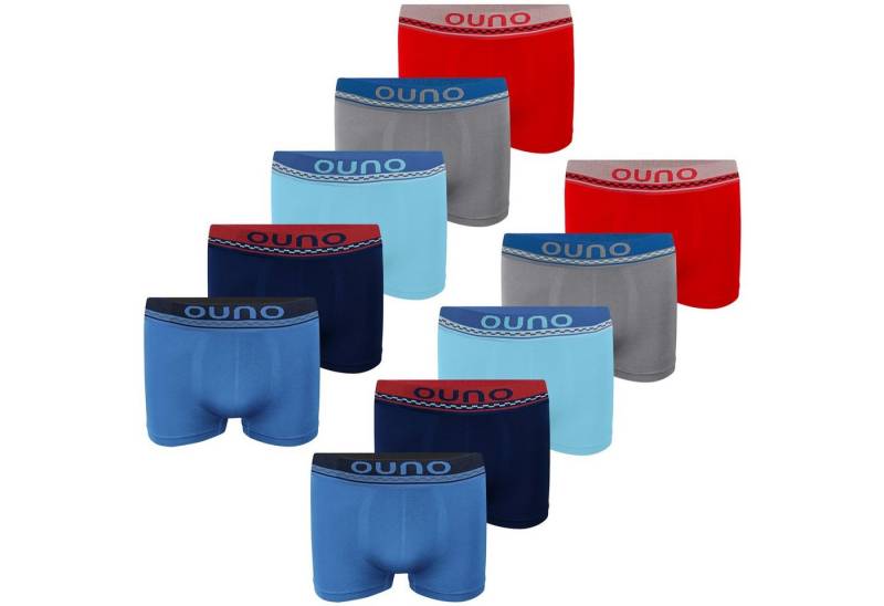 LOREZA Boxershorts 10er Set Jungen Boxershorts - Kariert - Bunt (Spar-Packung, 10-St) von LOREZA