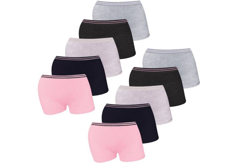 LOREZA Panty 10er Set Pantys Boxershorts - Streifen (Spar-Packung, 10-St) von LOREZA