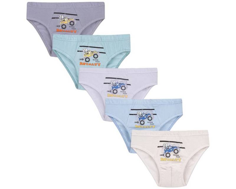 LOREZA Slip 5er Set Jungen Slips - Rallye - Bunt (Set, 5-St) von LOREZA