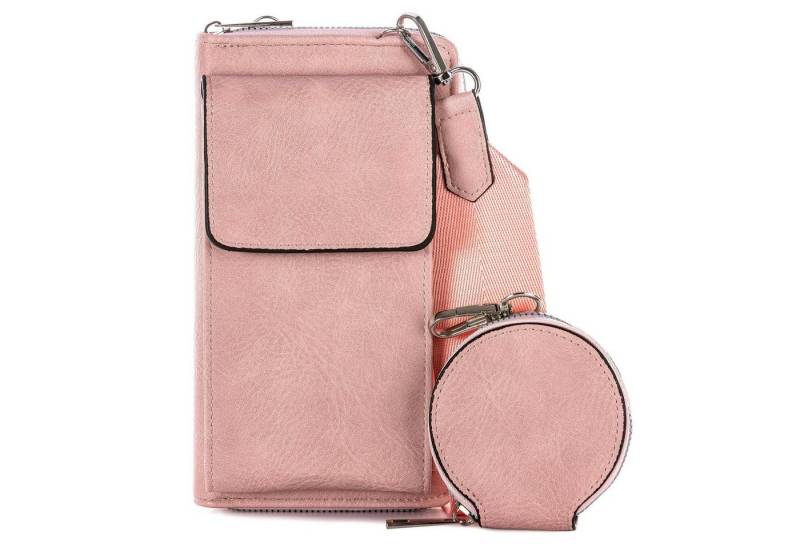 LOREZA Umhängetasche Damen Tasche Umhängetasche 2-Teilig Geldbörse Handytasche Portemonnaie, Geldbörse mit Handyfach - Umhängetasche RFID Schutz von LOREZA