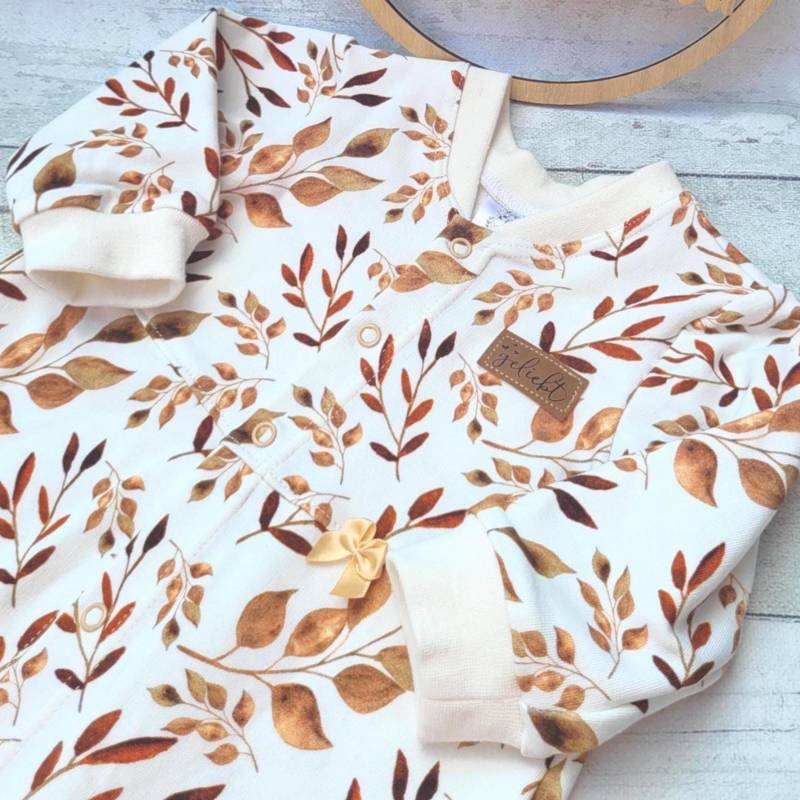 Kuscheliger Overall Baby Gr. 74 - Lange Ärmel Butterweich Einzigartig Handgefertigt Babykleidung Romper Personalisierbar von LORISAsUnikate