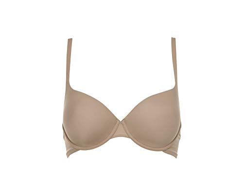 LORMAR Glatter Mousse Balconino BH C-Cup - Hergestellt aus Mikrofaser mit Bügel und vorgeformtem Cup aus Stretch-Stoff, erhältlich in den Farben Weiß, Schwarz und Nude, Akt, 80C von LORMAR