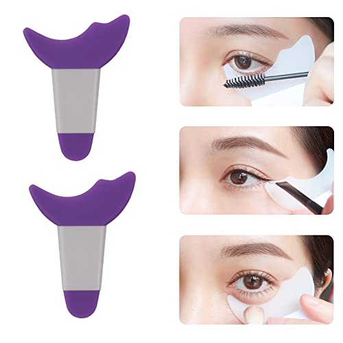 LORMAY Mascara und Lidschattenschutz, multifunktionales Hilfsmittel-Pad für Wimpern- und Katzenaugen-Make-up (lila) 2 Stück von LORMAY
