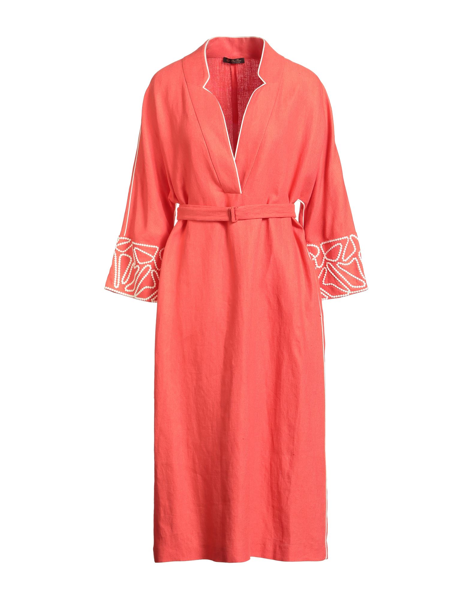 LORO PIANA Midi-kleid Damen Tomatenrot von LORO PIANA