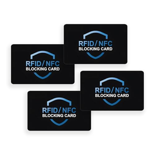 RFID-Abschirmungskarten, Kreditkartenschutz, Diebstahlschutz, kontaktloser NFC-Blocker, Diebstahlschutz, Debit- und Kreditkartenschutz, schlanker NFC-Blocker für Brieftaschen, Kartenblocker für von LORSENG