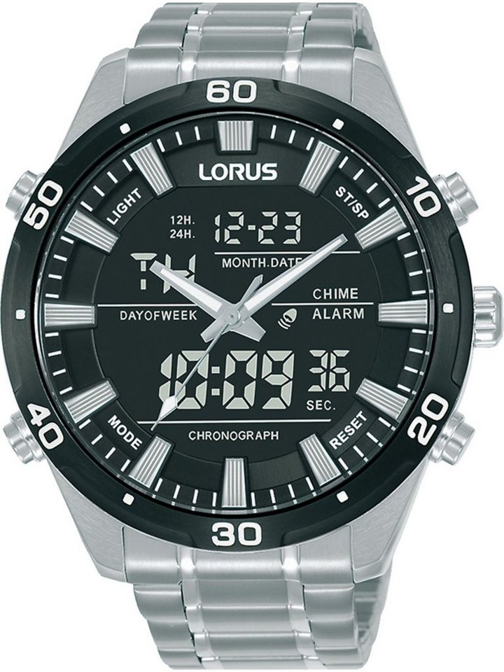 LORUS Chronograph Lorus Herren-Uhren Analog Quarz, Sportuhr von LORUS