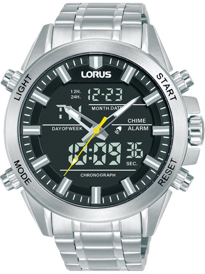 LORUS Chronograph Lorus Herren-Uhren Analog Quarz, Sportuhr von LORUS
