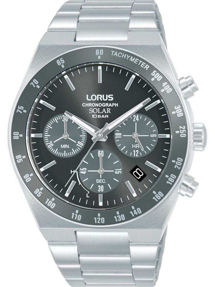 LORUS Chronograph Lorus Herren-Uhren Analog Solar, Sportuhr von LORUS