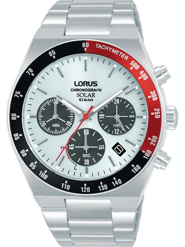 LORUS Chronograph Lorus Herren-Uhren Analog Solar, Sportuhr von LORUS